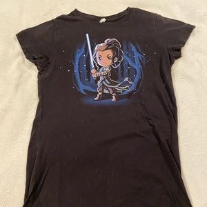 Tee Public girl cut short sleeve, Rey, Star Wars -Medium
